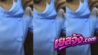 คลิปหลุดสาวพยาบาลตั้งกล้องถอดเสื้อผ้าโชว์หุ่น