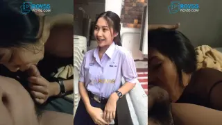 คลิปโป๊นักศึกษา โดนแฟนเก่าปล่อยคลิปอมควยเสร็จเย็ดต่อเลย