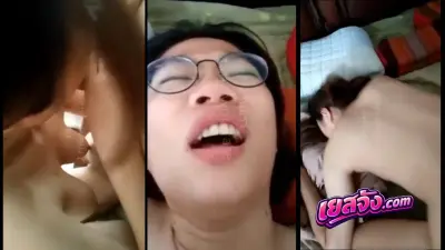 หลุดสาวแว่นพยาบาลแว่นทางบ้าน