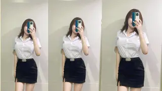 คลิปหลุดสาวนักศึกษาแต่งชุดแซนตี้เย็ดกับแฟนหนุ่ม