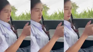 คลิปหลุดสาวนักศึกษาไทย แฟนหนุ่มขับรถพามาเย็ดในป่า